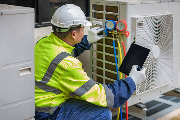 Professional Hvac technician working in Conley, GA